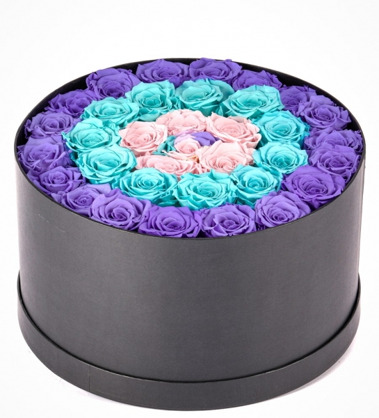 Dev Kutuda Sweet Rainbow Solmayan Güller