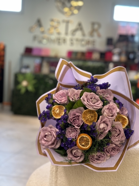LİLA GÜL BUKETİ